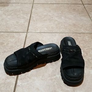 SKECHERS JAMMERS SLIDES SLIP ON SHOES SIZE 8